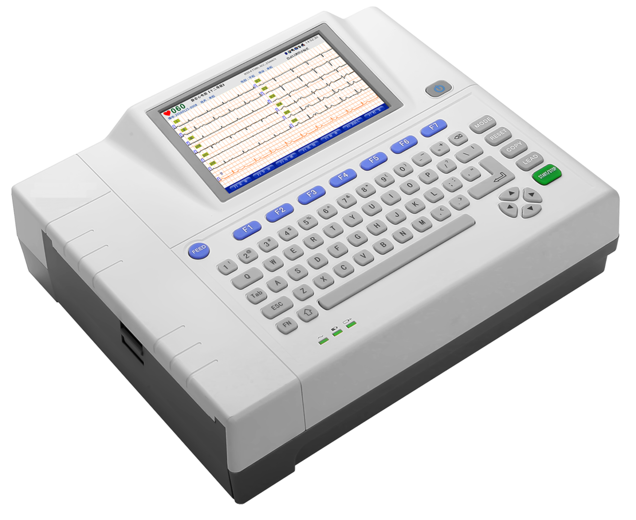 7 inches LCD 12 Channel ECG
